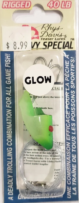 Fishing reel drag tray-Anchovy Special  - Glow Frog Rigged