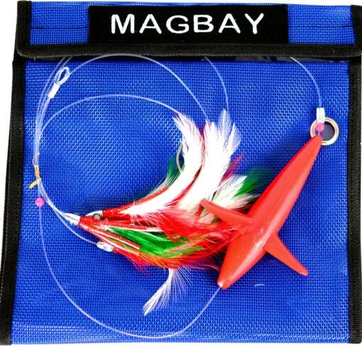 Fishing tackle utility case-Magbay Lures Daisy Chain Tuna Feather With Bird