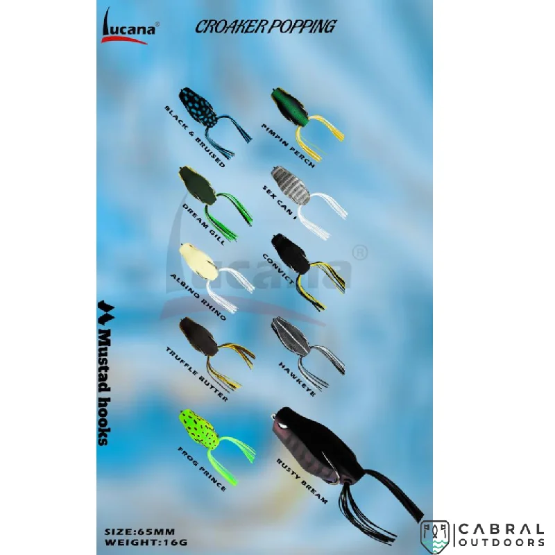 Fishing rod rotating clamp-Lucana Croaker Popping Frog | 65mm | 16g