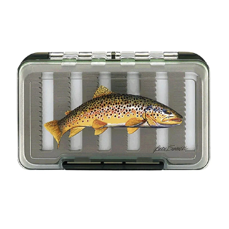 Fishing rod balance case-MFC Waterproof Fly Box - Sundell's Brown