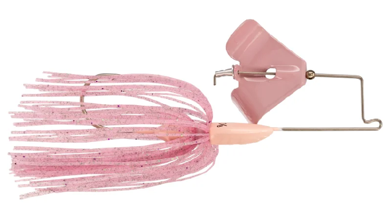 Fishing hook bending clamp-Buckeye Buzzerk Buzzbait 3/8 Bubble Gum Pink - Pink Blade