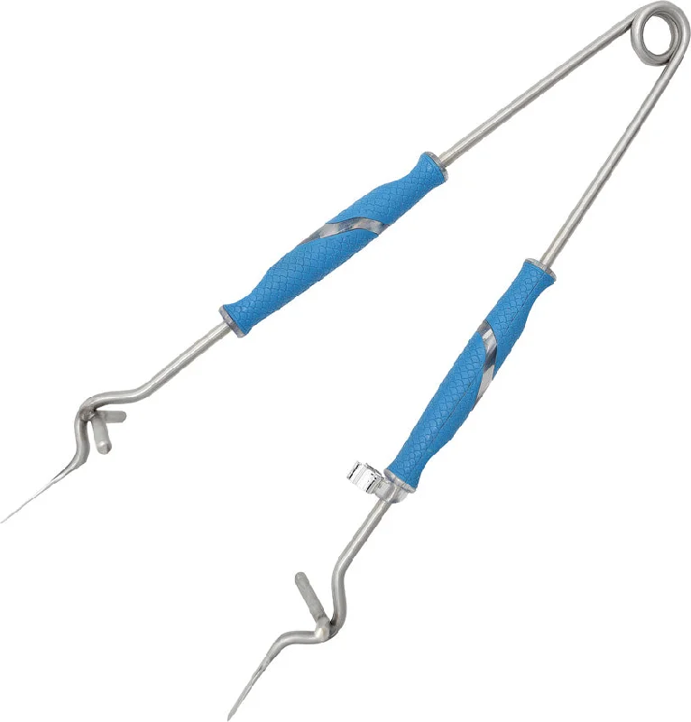 Fishing hook angle clamp-Camillus Cuda Fishing 12.75" Blue Handle Hook Remove Fish Jaw Spreaders 18117