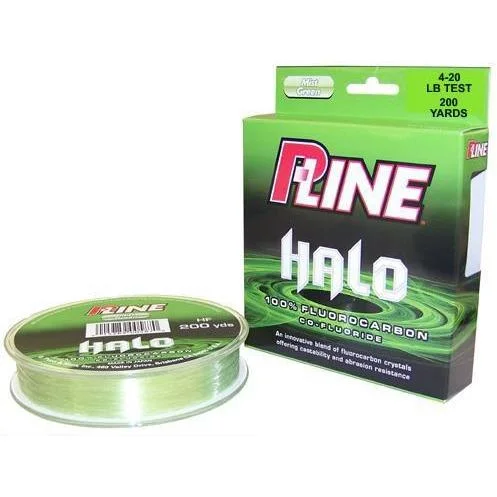 Fishing reel line tray-P-Line Halo Fluorocarbon Mist Green