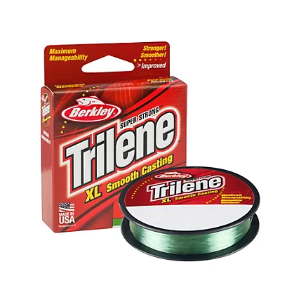 Fishing bait slicing clamp-Berkley Trilene XL Monofilament Lo-Vis Green Pony Spools 110 Yards