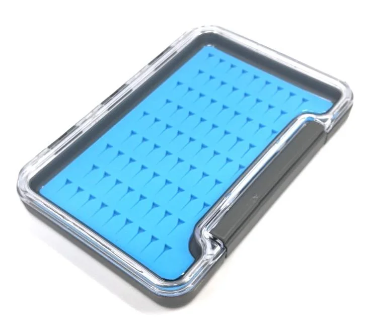 Fishing bait slicing tray-FliCon Silicone Fly Box Small