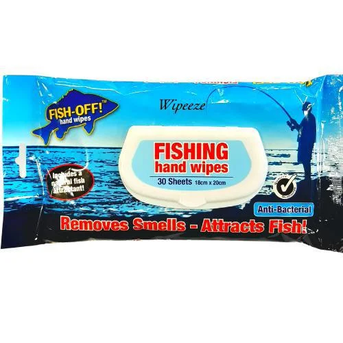 Fishing tackle multi-layer tray-Fish Off Fishing Hand Wipes 30 Pack