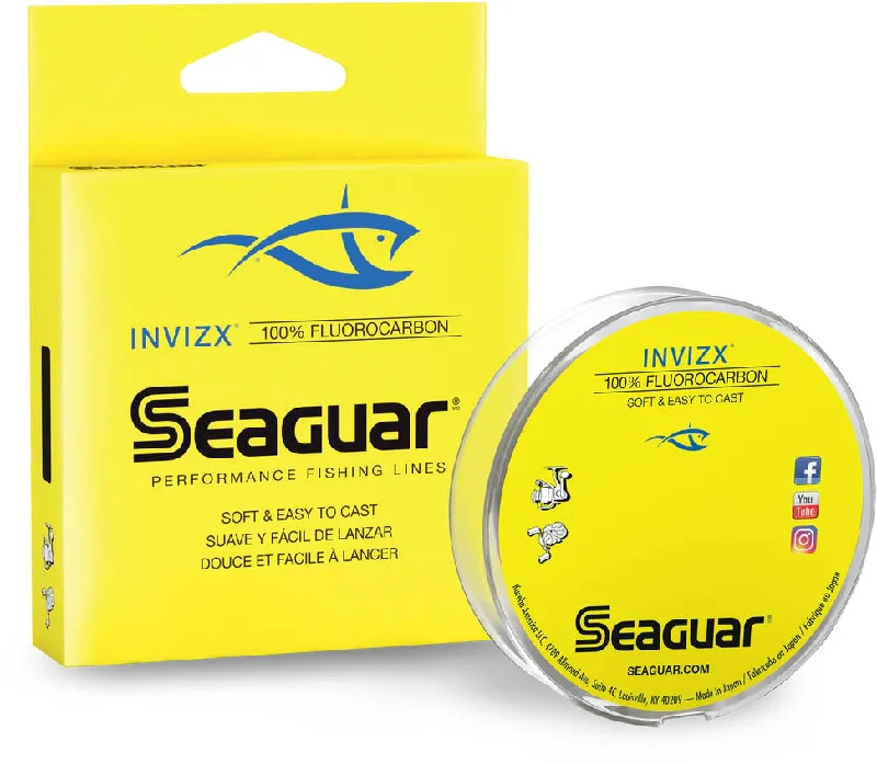 Fishing reel drag tray-Seaguar InvizX Fluorocarbon Fishing Line 200 Yards