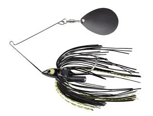 Fishing line loop clamp-War Eagle Night Time Spinnerbait 1/2oz  BNK Black Chart