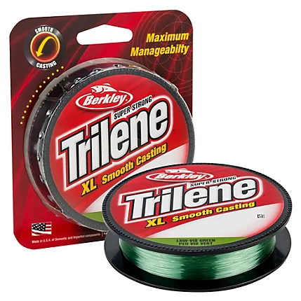 Fishing hook crimp clamp-Berkley Trilene XL Monofilament Lo-Vis Green Filler Spools 270-330 Yards