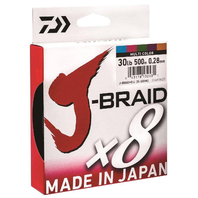 Fishing reel spool adjuster-Daiwa J-Braid x8 500m