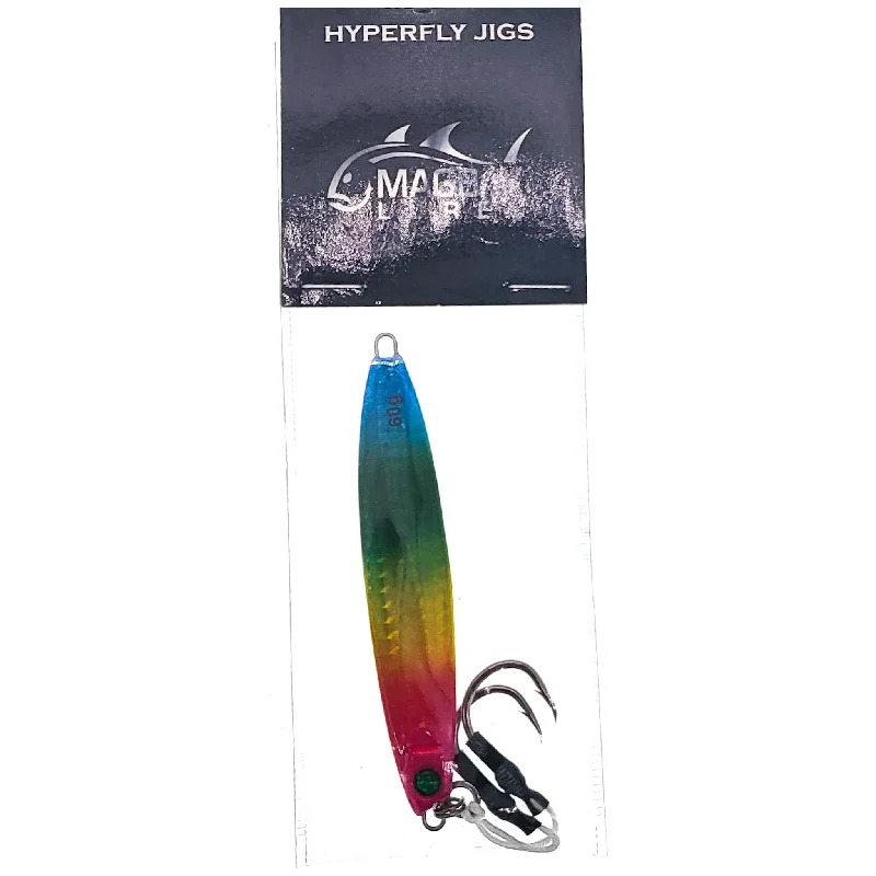 Fishing pliers lock case-Magbay Lures Hyperfly Ocean Hopper Jig 60g 3-3/4" Rainbow