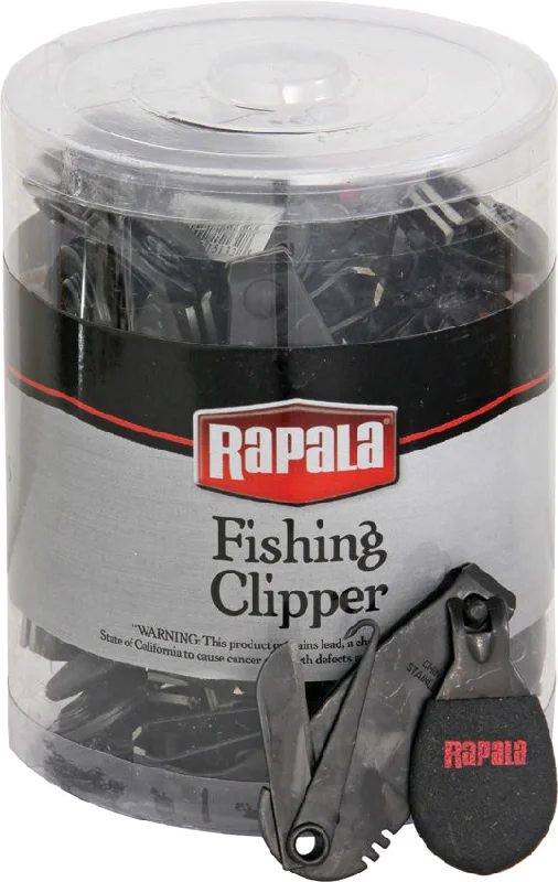 Fishing reel spool clamp-Rapala Black Fishing Clipper 36 Pack 15132