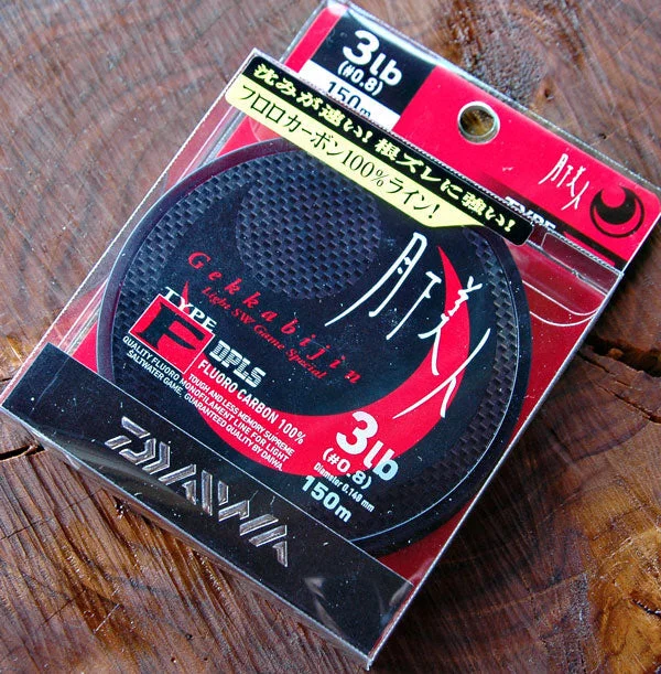 Fishing line loop tray-NEW DAIWA GEKKABIJIN TYPE-F FLUOROCARBON FISHING LINE 150M 3LB - 5LB AVAILABLE