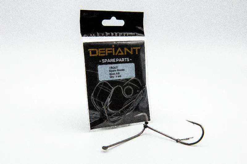 Fishing line braid clamp-Defiant 210/247 Pre Rigged Spare Hook