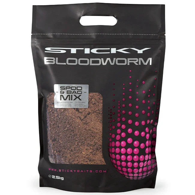 Fishing bait pressing clamp-Sticky Baits Bloodworm Spod & Bag Mix 2.5kg