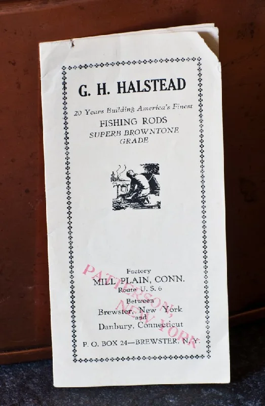 Fishing line knot case-G.H. Halstead Rod Catalog