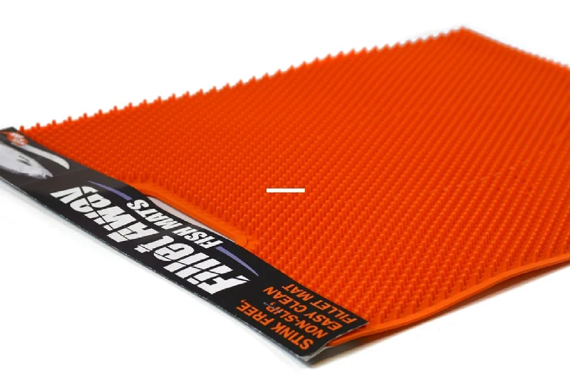 Fishing bait chilling clamp-Addicted Fishing Fillet Away Fish Mats 1419OR Orange