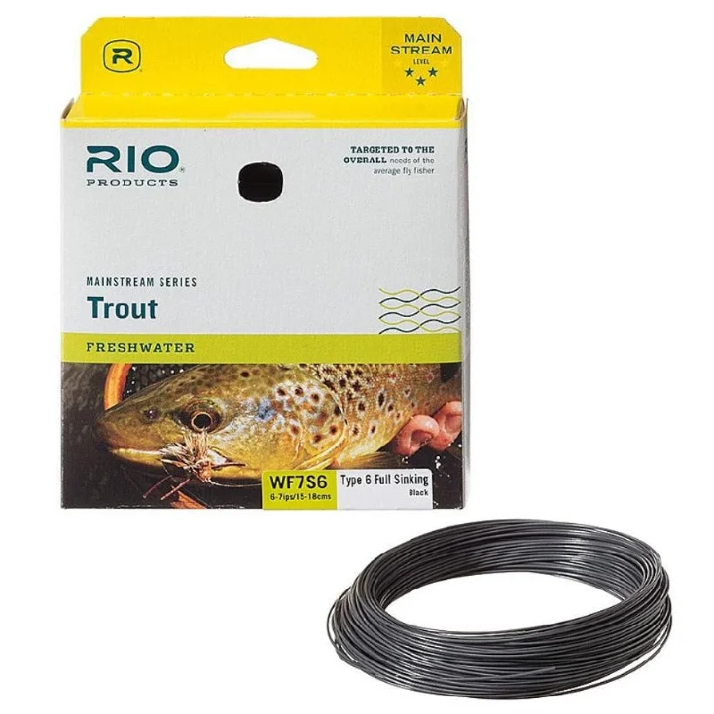 Fishing line splice clamp-Rio Mainstream T6 Full Sink Fly Fishing Line