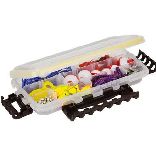 Fishing bait sealing tray-Adjustable Compartment Box with 3 to 18 Compartments, Plastic, 1-1/2" H X 4-7/8 in W