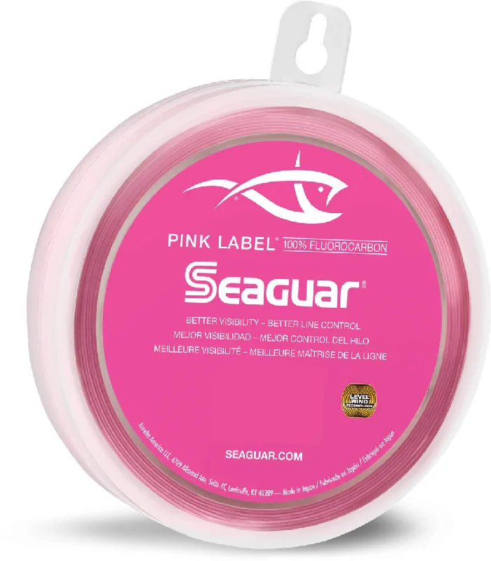 Fishing pliers lock case-Seaguar Pink Label Fluorocarbon Leader Wheel 25 Yards