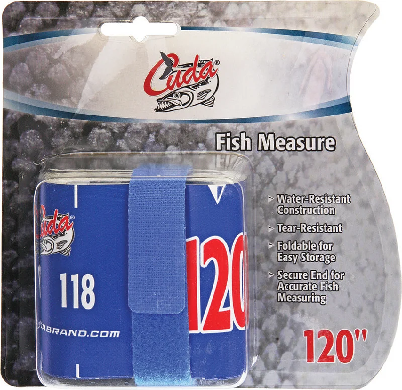 Fishing hook bending clamp-Camillus Cuda Fishing Water & Tear Resistant 120'' Fish Tape Measure 18135